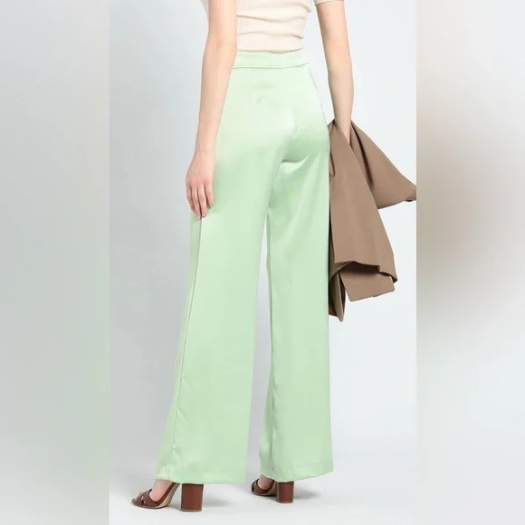 The Andamane Mint Green Wide-Leg Pants IT49 US4 $545